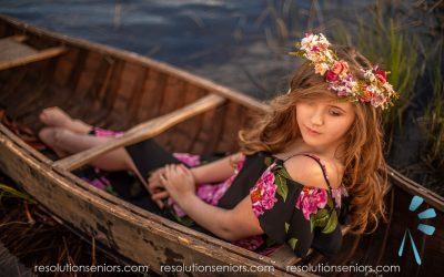 Ashley – Floral Lake Model Shoot